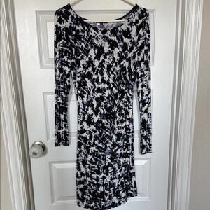 Seraphine Abstract Long Sleeve Maternity Dress Sz 10